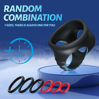 Bestseller Erwachsenen-Paar Klitoris-Stimulation Passion Lock 7 Verschiedene Größen Ring Penisring Sexspielzeug Cock Penisringe Set für Männer