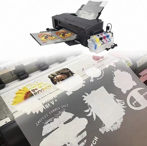 ฟิล์มทรานเฟอร์ A4 DTF แบบมันเงาใส แผ่นพรีทรีท PET สำหรับการถ่ายโอนความร้อนแบบลอกเย็น บนเสื้อยืดและสิ่งทอ - Product Image 1