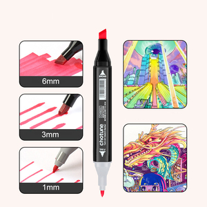 GF 工厂批发 24/36/48/60/80 色双头艺术家绘画着色酒精记号笔套装，用于着色绘画用品 - Product Image 3