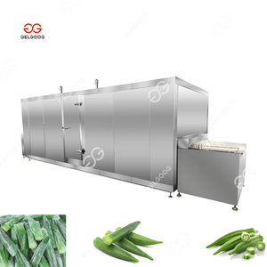 Iqf ตู้แช่แข็งแบบอุโมงค์ผสมผักหั่นสี่เหลี่ยมลูกเต๋าอุปกรณ์แช่แข็งในสวน - Product Image 5