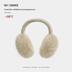 नए एकल रंग सरल गर्म सर्दियों में महिलाओं के इयरमफ्स प्यारा प्लश अनुकरण फर एंटी-फ्रीज कोल्ड-प्रूफ फोल्डेबल कान सुरक्षा - Product Image 5