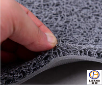 Tapis de sol moderne en PVC fabriqué à la machine, texture abstraite de nouilles spaghetti, imperméable, écologique, avec support en mousse souple, pour hôtel à fort trafic