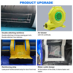 Sayok Usine Conception PVC Bâche <span class=keywords><strong>De</strong></span> Noël Air Bounce Maison Combo Château Rebondissant <span class=keywords><strong>Trampoline</strong></span> Gonflable - Product Image 5