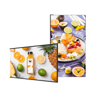 Écran d'affichage publicitaire numérique LCD mural intérieur de 55 pouces avec écran tactile