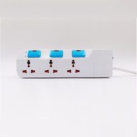 Multiprise universelle DF Factory Sale 2 à 6 prises avec interrupteurs individuels, styles variés, largement utilisée, interrupteur individuel 13A, 250V