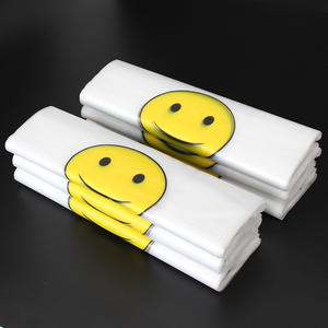 Sacs en plastique épais pour t-shirts Yiwu, sacs de courses jetables à motif Smiley pour supermarchés et fruits à emporter - Product Image 2