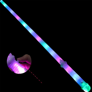 Sabre lumineux LED pour enfants <span class=keywords><strong>épée</strong></span> en plastique clignotante lumineuse colorée jouet de fête de Style Pixel classique cadeau parfait pour les garçons - Product Image 1