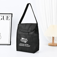 Sac isotherme promotionnel personnalisé en non-tissé avec logo imprimé, sac fourre-tout thermique portable pour le bureau et l'école