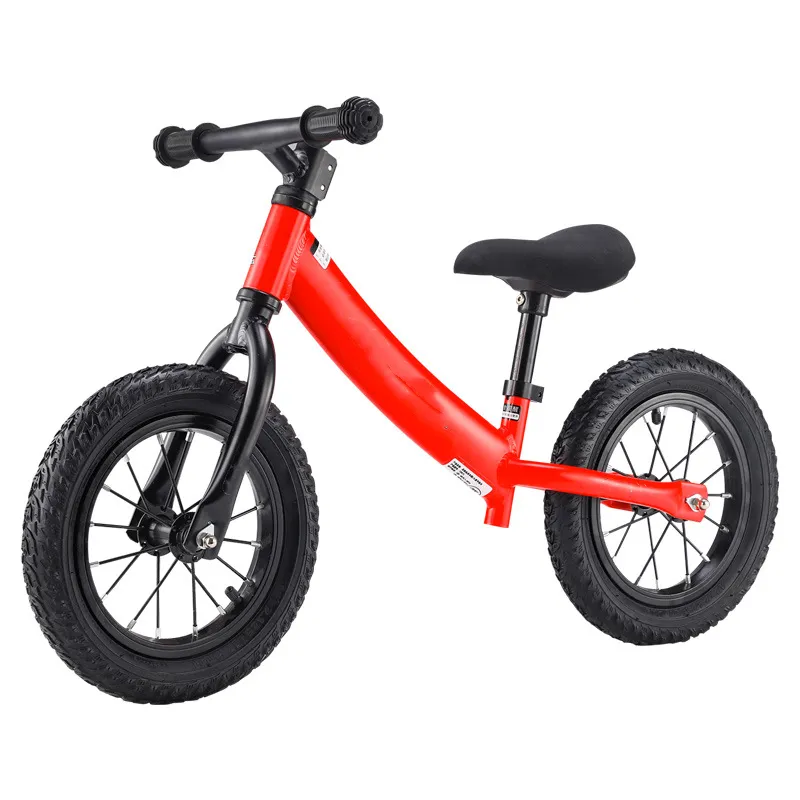 Sepeda Keseimbangan Anak-anak Kayu Prasekolah, Mainan Bayi Luar Ruangan Sepeda Keseimbangan Logam Campuran Aluminium Murah Grosir untuk Bayi