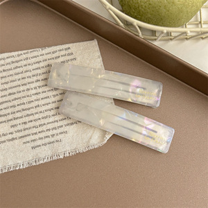 Pinzas de Pelo Coreanas de Acetato con Forma de Gota de Agua, Unisex, de 7 cm, Accesorios para el Cabello, Pinzas Tic Tac - Product Image 4