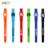 Bolígrafo de Gel Promocional de la Marca BKS con Logotipo Personalizado, Ancho de Escritura de 0.5 mm, Tinta de Gel, Tacto Suave de Plástico en Varios Colores para Uso Promocional