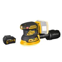 Ponceuse orbitale sans fil GSFixtop 125 mm pour bois, 21 V, 3 vitesses réglables avec batterie 4,0 Ah