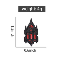 Nouvelle église magique dur émail broche gothique mystérieuse maison lanterne métal Badge broche sac à dos vêtements bijoux épinglette cadeau