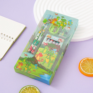 Ensemble de crayons de couleur à motifs de dessins animés, 6 couleurs, <span class=keywords><strong>fournitures</strong></span> <span class=keywords><strong>scolaires</strong></span> pour l'école primaire et la maternelle, prix du 1er juin, papeterie en gros - Product Image 2
