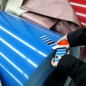 뜨거운 판매 Pppgi PPGL 코일 랄 색상 코팅 아연 도금 컬러 스틸 코일 두께 0.4mm 0.5mm 금속 지붕 시트 건물 - Product Image 1