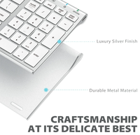 Clavier et souris sans fil IClever GK03, rechargeables, design ergonomique, taille standard, mince, connexion stable pour Windows/Mac