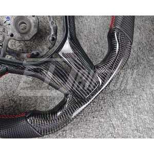 พวงมาลัยคาร์บอนไฟเบอร์แบบสั่งทำพิเศษ 3K/6K/12K ลายเรียบ/ลายทวิล/ลายฟอร์จ ผิวเงา/ผิวด้าน ป้องกันรังสียูวี สำหรับ Infiniti Q50 Q50S - Product Image 5