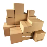 Cajas de Cartón Corrugado de Materiales Reciclados para Mudanzas, Logística, Envíos, Comercio Electrónico Transfronterizo, Embalaje, Estampado Personalizado