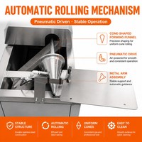 Machine automatique commerciale de fabrication de cornets de glace et de rouleaux de céréales pour usine de snacks