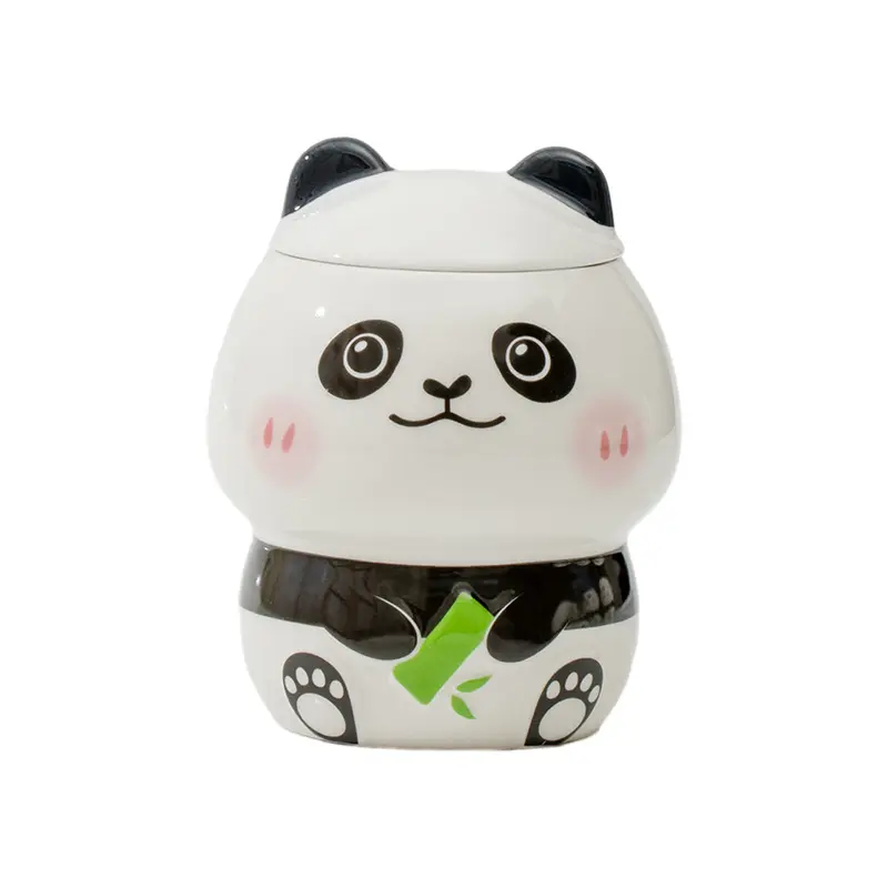 Tazza di ceramica panda simpatico cartone animato con alto valore estetico come regalo promozionale per le aziende