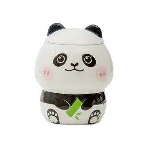 Cute cartoon panda ceramic cup with high aesthetic value as a promotional gift for mug companies