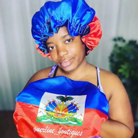 Meilleures ventes de bonnets en soie pour bébés bonnet de marque de luxe bonnet réglable en satin avec drapeau pour cheveux