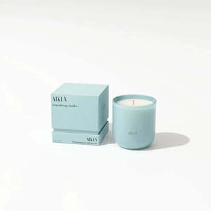 Bougie parfumée AIKUN au bois de rose, aromatique, verte, dans un bocal en verre, pour les cadeaux de mariage et d'anniversaire - Product Image 4