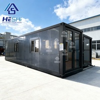 Maison préfabriquée modulaire complète en conteneur extensible de 40 pieds, 20 pieds, 30 pieds, maison préfabriquée en conteneur, deux chambres, casa contenedor