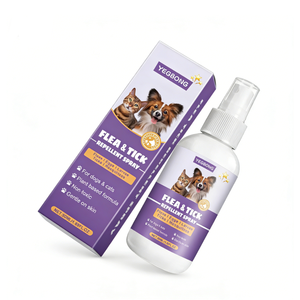 Vente en gros, emballage OEM, 100% biologique, écologique, 50 ml, <span class=keywords><strong>spray</strong></span> de protection contre les puces et les tiques pour animaux domestiques, chiens et chats, soin corporel - Product Image 1