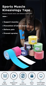 Cinta Kinesiológica Elástica Precortada con Logotipo Personalizado, Impermeable, para Fisioterapia de Rodilla, Deportes y Músculos - Product Image 2