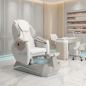 Kangmei Nouveau Mobilier Moderne pour Salon <span class=keywords><strong>de</strong></span> Beauté, Fauteuil <span class=keywords><strong>de</strong></span> Pédicure et Manucure <span class=keywords><strong>Noir</strong></span> avec Spa pour les Pieds et Massage Zéro Gravité - Product Image 1