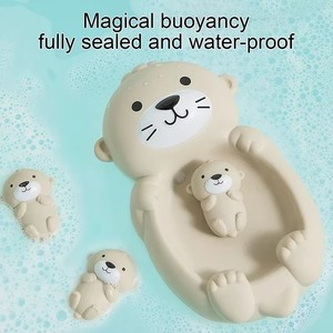 Ensemble de panier de basket flottant Otter Bath avec ventouses et balles, jouet aquatique pour bébé, cadeau pour enfants - Product Image 3