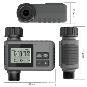Smart Gray Large-Screen <b>Timer</b> Irrigation Controller Outdoor Yard Watering System Automatic Irrigation <b>Timer</b> Easy Gardening - Product Image 2