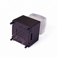 Interrupteur à bouton poussoir carré KFCA1580-23.2H pour équipement audio et vidéo avec console à réinitialisation automatique et éclairage