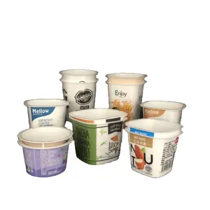 IML Round Cup tazza di Yogurt personalizzata PPJelly Cup scatola di imballaggio per gelato contenitore per Yogurt