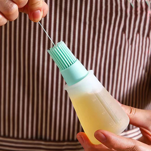 Factory Sales Good Price Silicone Flat-bottomed Barbecue Oil <b>Bottle</b> <b>Brush</b> BBQ <b>Brushes</b> - Product Image 6