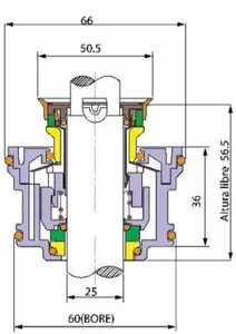 7698733 25mm Xylem Flygt 2660/4630/4640 Pump Spare Part Mechanical Seal For Water Plug In Pump