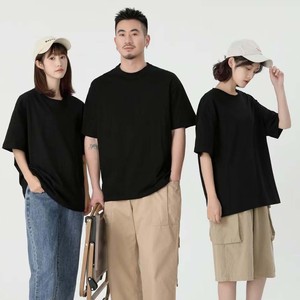 เสื้อยืดคอกลมผู้ชายผ้าฝ้าย 100% ขายส่งจากโรงงาน 230 GSM คุณภาพสูง รับสกรีนโลโก้ด้วยระบบดิจิตอล เสื้อทำงาน - Product Image 2