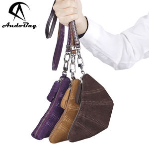 AndoBag Genuine Leather Hanging Neck <b>Coin</b> <b>Purse</b>, Portable Women's Croissant Bag, Fashion Vintage Mini Shoulder Bags 1960 - Product Image 1