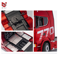 HUINA 1501 SCANIA Camion Sous Licence Télécommandé en Alliage 1/18 19 Canaux Remorque Voiture Jouet 770S