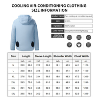 Ropa de trabajador de fábrica china Uv a prueba de luz solar verano ventilador eléctrico refrigeración camisas de pesca