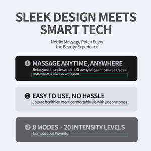 Mini Masajeador Corporal Electrónico Recargable de Pulsos Profundos para Aliviar el Dolor de Espalda, Hombros, Piernas y Cuello - Product Image 3