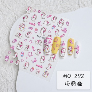 Nuevo y Moderno Adhesivo de Uñas con Diseño de Gato Mary en 3D - Product Image 5