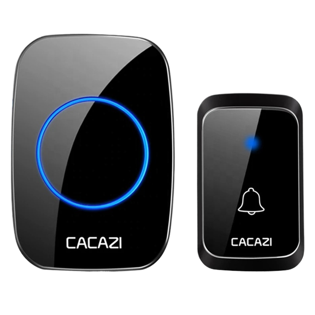 ZYSY Waterproof Wireless Doorbell 300m Range US EU UK Plug-in Home Intelligent Door Bell 60 Chimes 1/2 Button 1/2/3 Receivers
