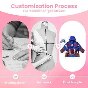 Vêtements de Captain America pour enfants en gros, design isolé, adapté aux marchés européens et américains, expédition rapide - Product Image 2