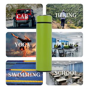 Botella de Agua Inteligente con Logotipo Personalizado, Termo de Acero Inoxidable de Doble Pared con Aislamiento al Vacío, 500 ml, 17 oz, con Pantalla LED - Product Image 3