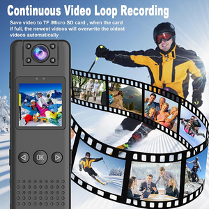 Cámara corporal 1080P Video Wearable BodyCam Videocámara portátil Cámara deportiva para reuniones Viajes - Product Image 4