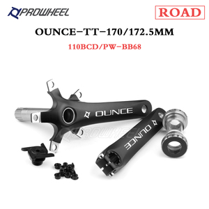 Prowheel盎司110 BCD公路自行车曲柄组，带170/172 5毫米曲柄50/52/54T/56T/58T/60t链环底部支架BB曲柄组 - Product Image 3