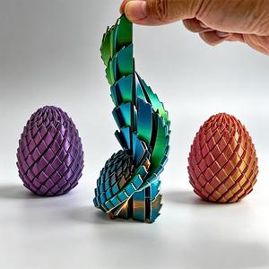 Esfera Espiral de Plástico Impresa en 3D, Diseño Circular Deformable con Flujo Líquido Giratorio, Alivio de la Ansiedad para Adultos - Product Image 2