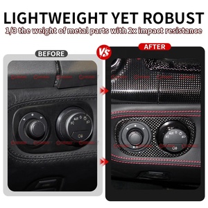 Adhesivo para Interruptor de Faros Delanteros de Auto, Estilo OEM, Fibra de Carbono Seca de Calidad Increíble, para Piezas de Carrocería de Ferrari 458 - Product Image 2